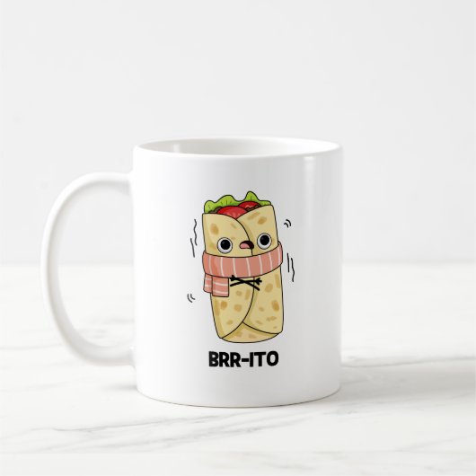 Brr-ito Grappige Vrieskou Burrito Pun Koffiemok (Links)