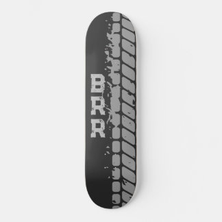 BRR Logo Grijze belettering bandendraden Persoonlijk Skateboard