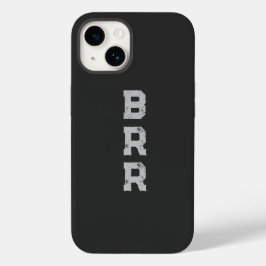 BRR Logo Grijze letters Case-Mate iPhone 14 Hoesje