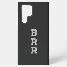 BRR Logo Grijze letters Samsung Galaxy Hoesje