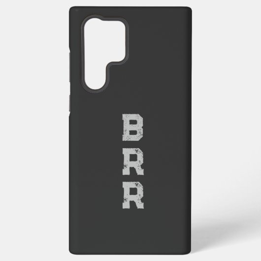 BRR Logo Grijze letters Samsung Galaxy Hoesje (Achterkant)