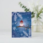 Brr... roze ovale, briefkaart (Staand voorkant)