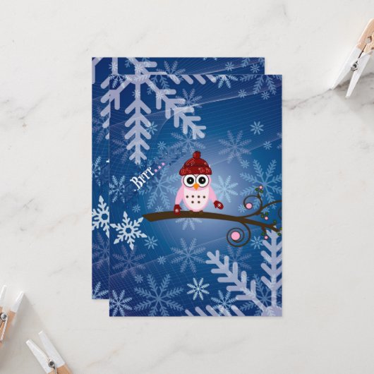 Brr... roze ovale, kaart (Voorkant / Achterkant in situ)