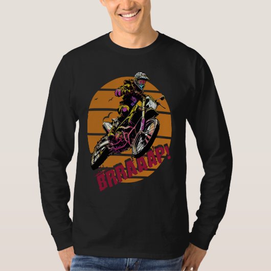 Brraaap Dirt Bike Motocross T-shirt (Voorkant)