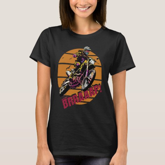Brraaap Dirt Bike Motocross T-shirt (Voorkant)