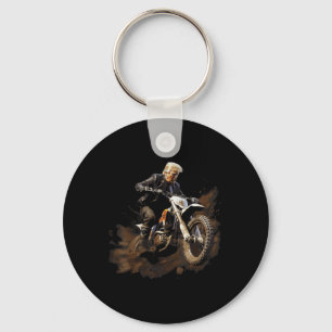 Brraaap Funny Dirt Bike Motocross voor rivieren Sleutelhanger