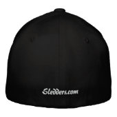 "BRRAAAPP" Sledders.com Zwart Flexfit Pet (Achterkant)