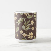 Brrown Whimsy Retro Bloemmotief Koffiemok (Center)