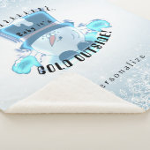 Brrr, Baby Het is buiten koud Sherpa Deken (3/4)