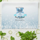 Brrr, Baby Het is koud buiten - Snowflakes Theedoek (Gevouwen)