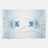 Brrr, Baby Het is koud buiten - Snowflakes Theedoek (Horizontaal)