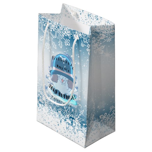Brrr, Baby Het is koude buiten man 3 Klein Cadeauzakje (Voorkant Gekanteld)
