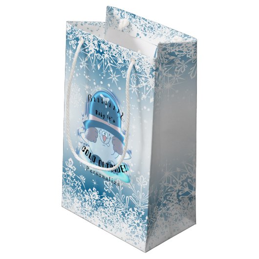 Brrr, Baby Het is koude buiten man 3 Klein Cadeauzakje (Achterkant Gekanteld)