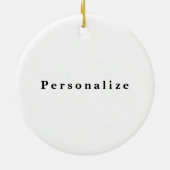 Brrr, Baby Het is koude buitenzijde - Snowball Guy Keramisch Ornament (Achterkant)