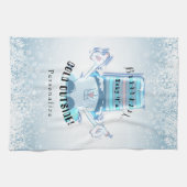 Brrr, Baby Het is koude buitenzijde - Snowball Guy Theedoek (Horizontaal)