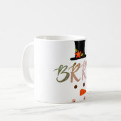 BRRR Sneeuwmansgezicht Koffiemok (Voorkant links)