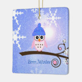 Brrr...Winter, Mr Hoot Owl, Keramisch Ornament (Links)