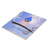 Brrr...Winter, Mr Hoot Owl, Tegeltje (Zijkant)