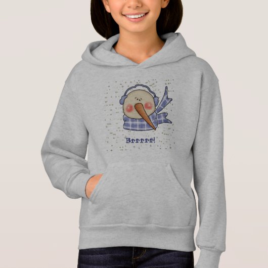 Brrrrr! Whimsical Snowman Sweatshirt (Voorkant)