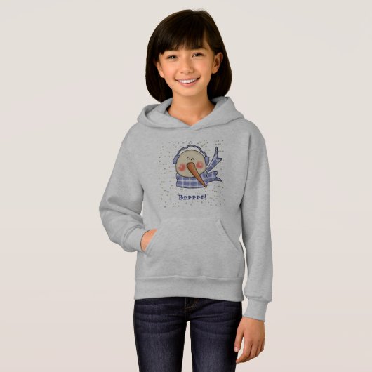 Brrrrr! Whimsical Snowman Sweatshirt (Voorkant volledig)