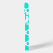 Brt Aqua Wht Moroccan #5 HotPink2 Initiele Monogra Case-Mate iPhone Case (Achterkant / Links)