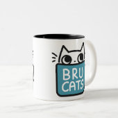 Bru Cats Coffee-Mok Tweekleurige Koffiemok (Voorkant rechts)