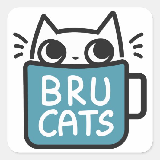 Bru Cats Stickers (Voorkant)
