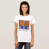 Bruce and Pumpkin Coffee Date T-shirt (Voorkant volledig)
