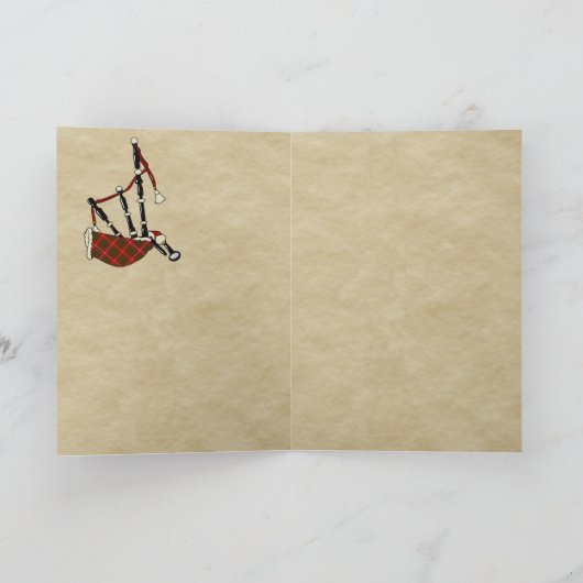 Bruce Badge & Tartan Persoonlijke Kaart (Binnen)