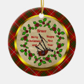 Bruce Bagpipe Kerstmis Keramisch Ornament (Voorkant)