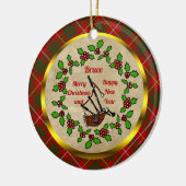 Bruce Bagpipe Kerstmis Keramisch Ornament (Links)