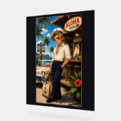 Bruce Chibi Rockabilly Acryl Bord (Hoek)