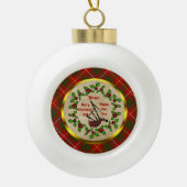 Bruce Clan Badge Christmas Keramische Bal Ornament (Voorkant)