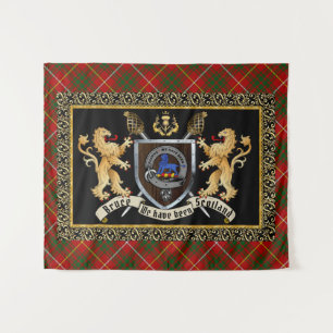 Bruce Clan Badge & Motto w/Lions Wandkleed