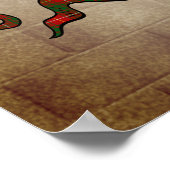 Bruce Clan badge op Castle Wall Poster 18x24 (Hoek)