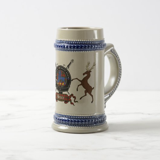 Bruce Clan Badge Stein Bierpul (Voorkant rechts)