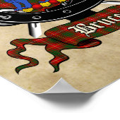 Bruce Clan Badge & Tartan 8,5x11 Poster (Hoek)