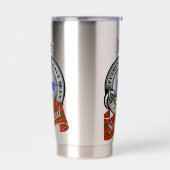 Bruce Clan Badge & Tartan Geïsoleerde Drinkbeker (Links)