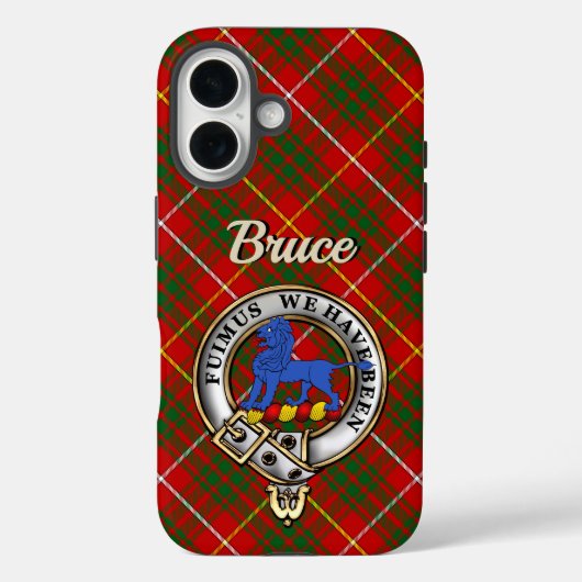 Bruce Clan Badge & Tartan iPhone / iPad case (Achterkant)