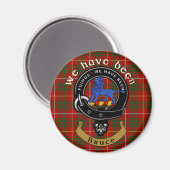 Bruce Clan Badge & Tartan Magneet (Voorkant / Achterkant)
