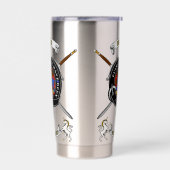 Bruce Clan Badge Tartan & Swords Geïsoleerde Drinkbeker (Links)