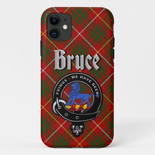 Bruce Clan Badge & Tartan Telefoonhoesje Case-Mate iPhone Case (Achterkant)