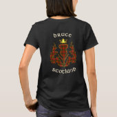 Bruce Clan Badge & Tartan w/Motto T-Shirt (Achterkant)
