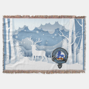 Bruce Clan Badge Winter Scene Deken