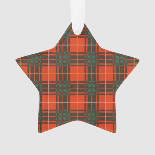 Bruce clan Pset Scottish tartan Ornament (voorkant)