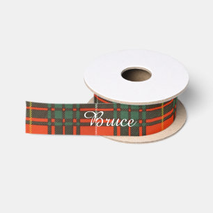 Bruce clan Pset Scottish tartan Satijnen Lint