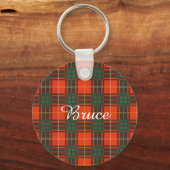 Bruce clan Pset Scottish tartan Sleutelhanger (Voorkant)
