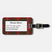 Bruce Clan Tartan Bagagelabel (Voorkant horizontaal)