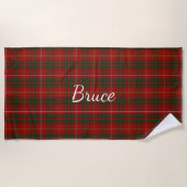Bruce Clan Tartan Pset Beach Towel Strandlaken (Voorkant)
