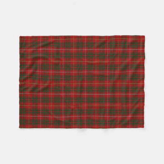 Bruce Clan Tartan Pset Fleece Blanket (Voorkant (Horizontaal))